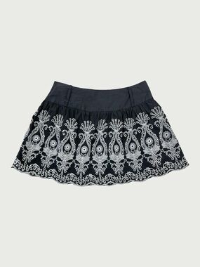 Embroidered Mini Skirt